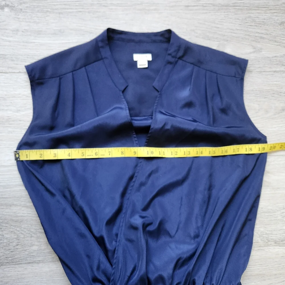 J. Crew Navy Blue Sleeveless Romper Womens 2 Shorts Summer Style C6592